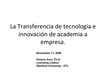 Ximena Ares: “La Transferencia de tecnología e innovación de academia a empresa: la experiencia de la Licensing Liaison de la Universidad de Stanford”